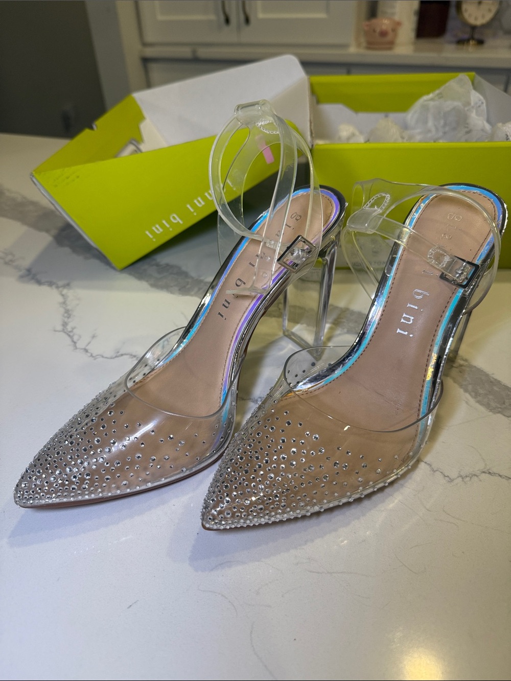 Gianni Bini Lorynne Nude Pointed Toe Slingback Heels